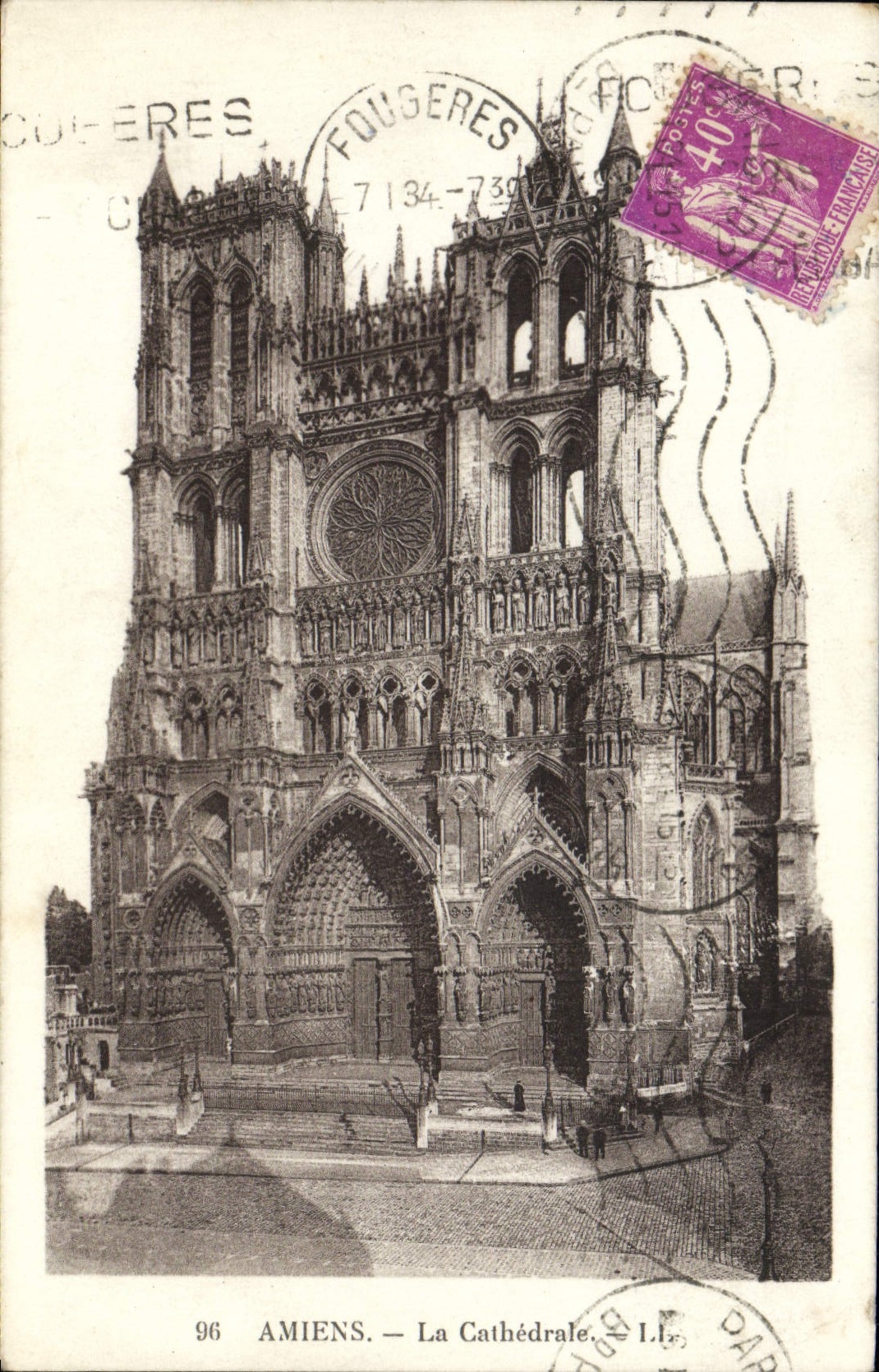 CPA Amiens La Cathedrale 