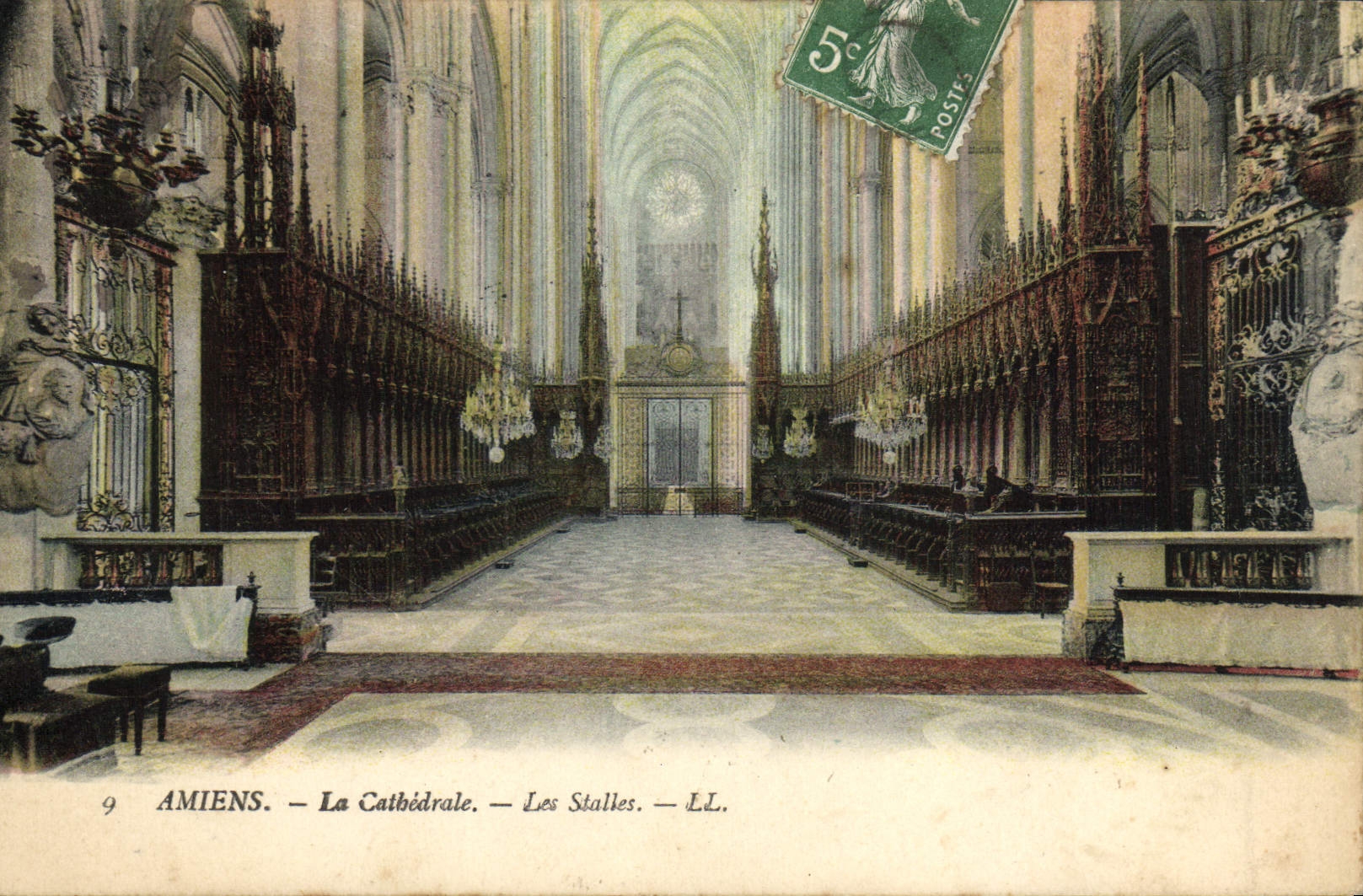 CPA Amiens La Cathedrale Les Stalles 