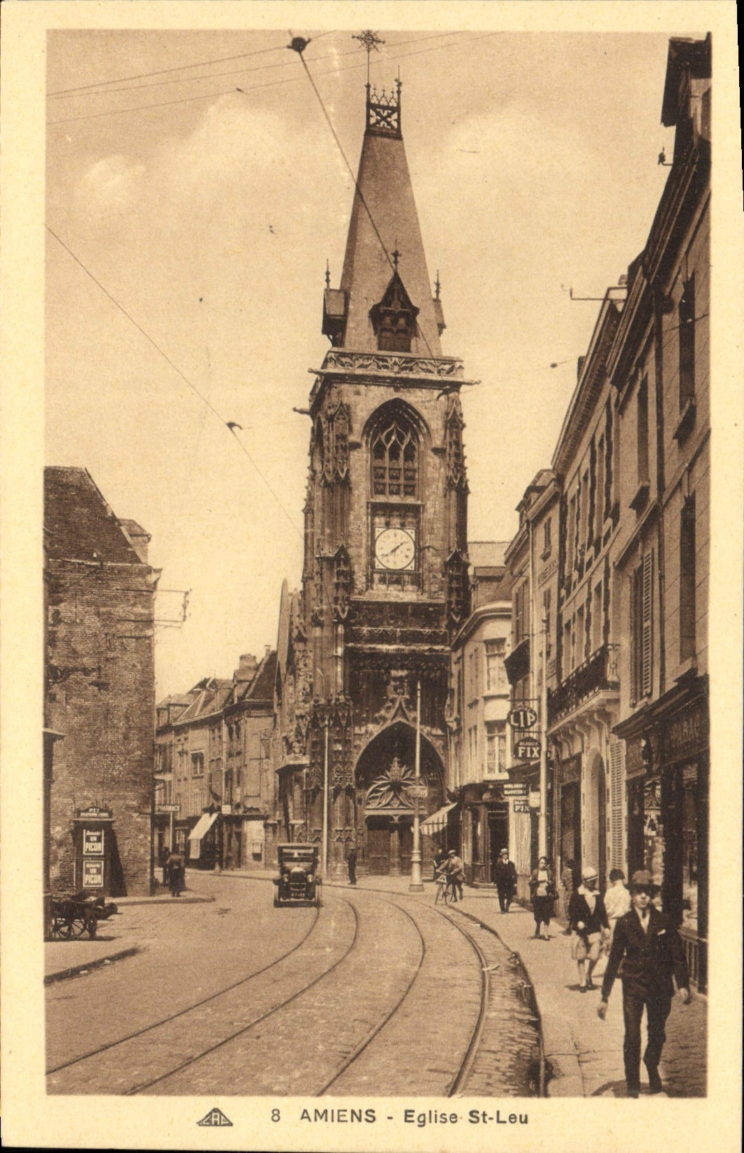 CPA Amiens Eglise St Leu 