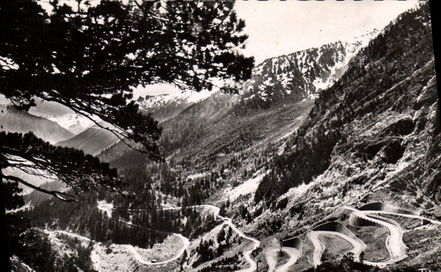 MODERN CARD High Valle d' Aure the new Road of Cape De Long the Laces D' Oredon