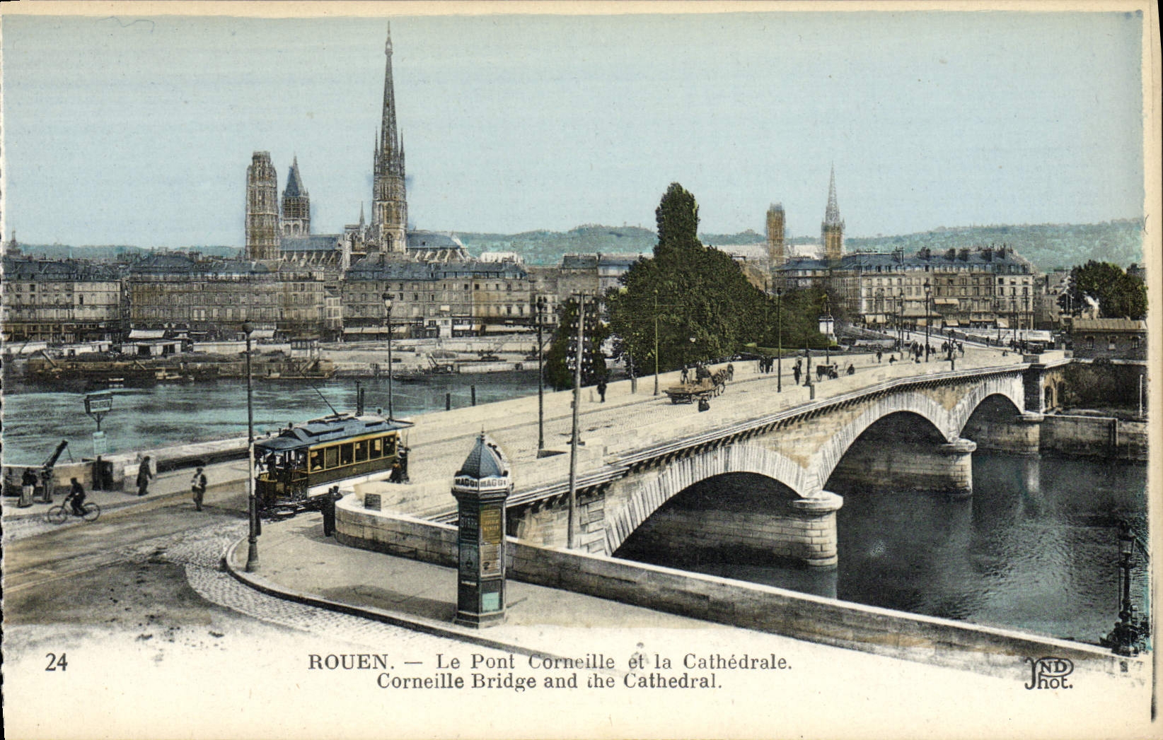 CPA Rouen Le Pont Corneille et la Cathedrale 