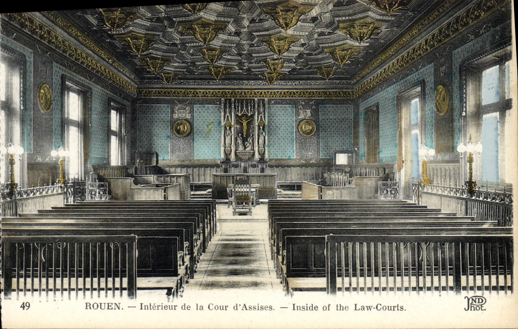 CPA Rouen Interieur de la Cour d'Assises 