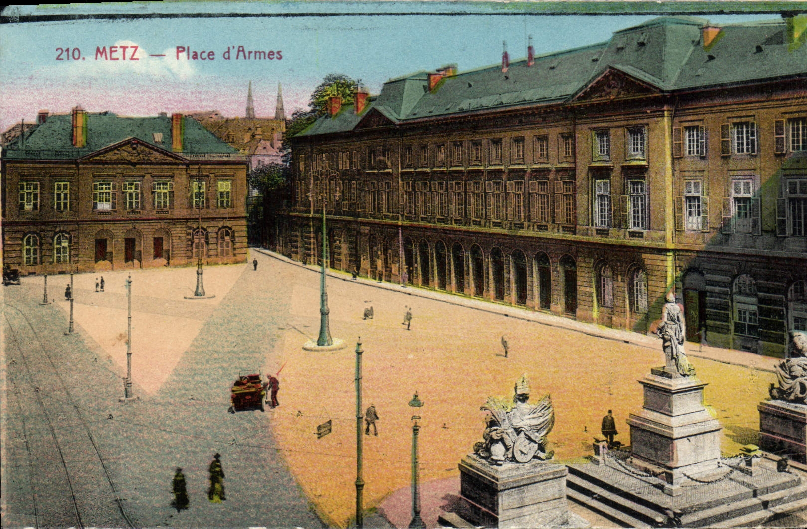 Lugares de Metz de la POSTAL de la VENDIMIA de armas