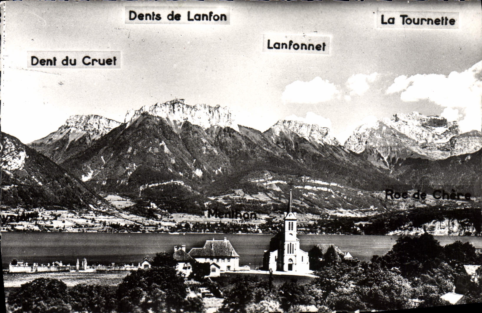 CPM Lac d'Annecy Sevrier Panorama sur les dents de Lanfon et la Tournette 