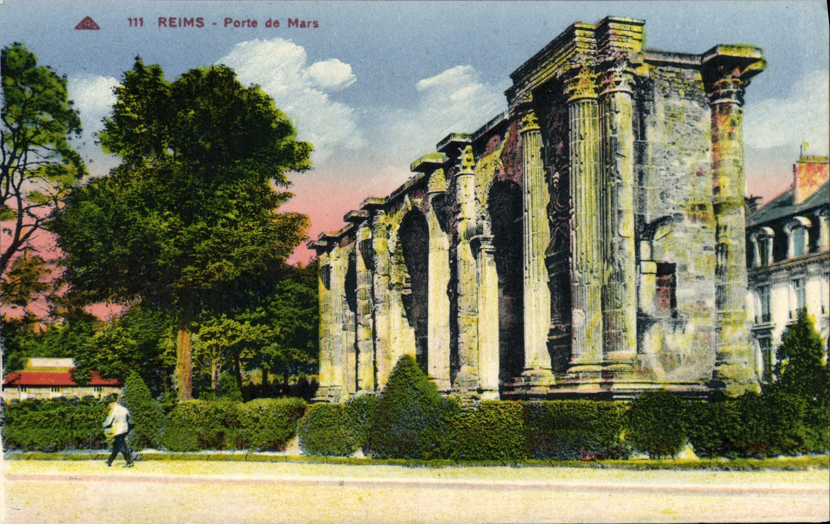 CPA Reims Porte de Mars 