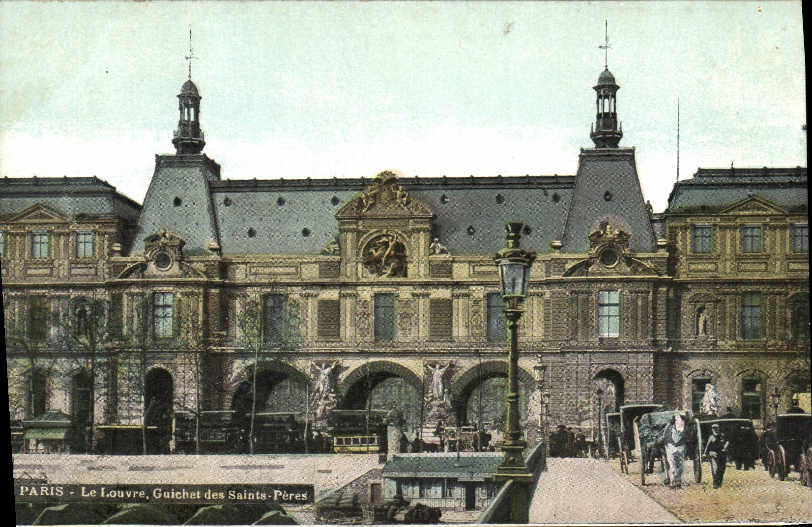 VINTAGE POSTCARD Paris Louvre Counter Of the Saints Fathers