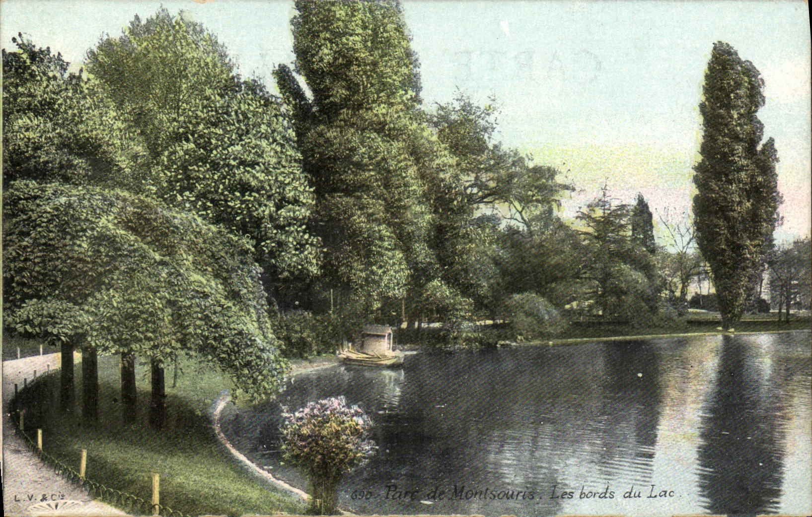 CPA Paris Parc De Montsouris Les Bords Du Lac