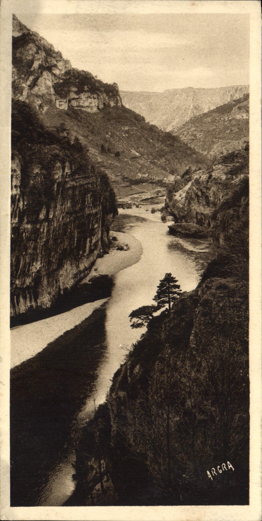 CPA Gorges Du Tarn Sortie Des Detroits