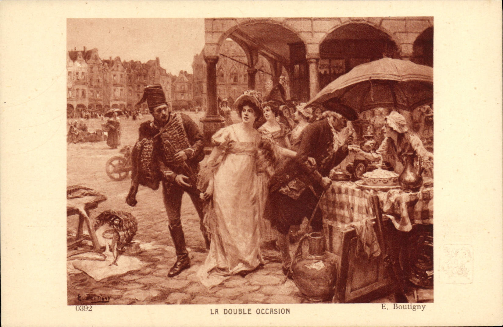 VINTAGE POSTCARD the Double Boutigny Occasion