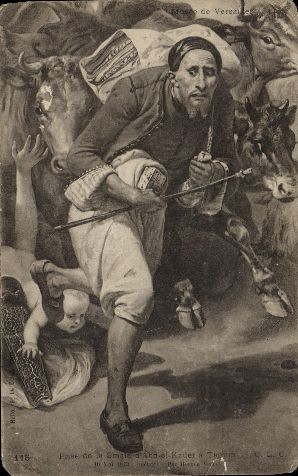 VINTAGE POSTCARD Prise of Smaia d' Abd el Kader has Taguin