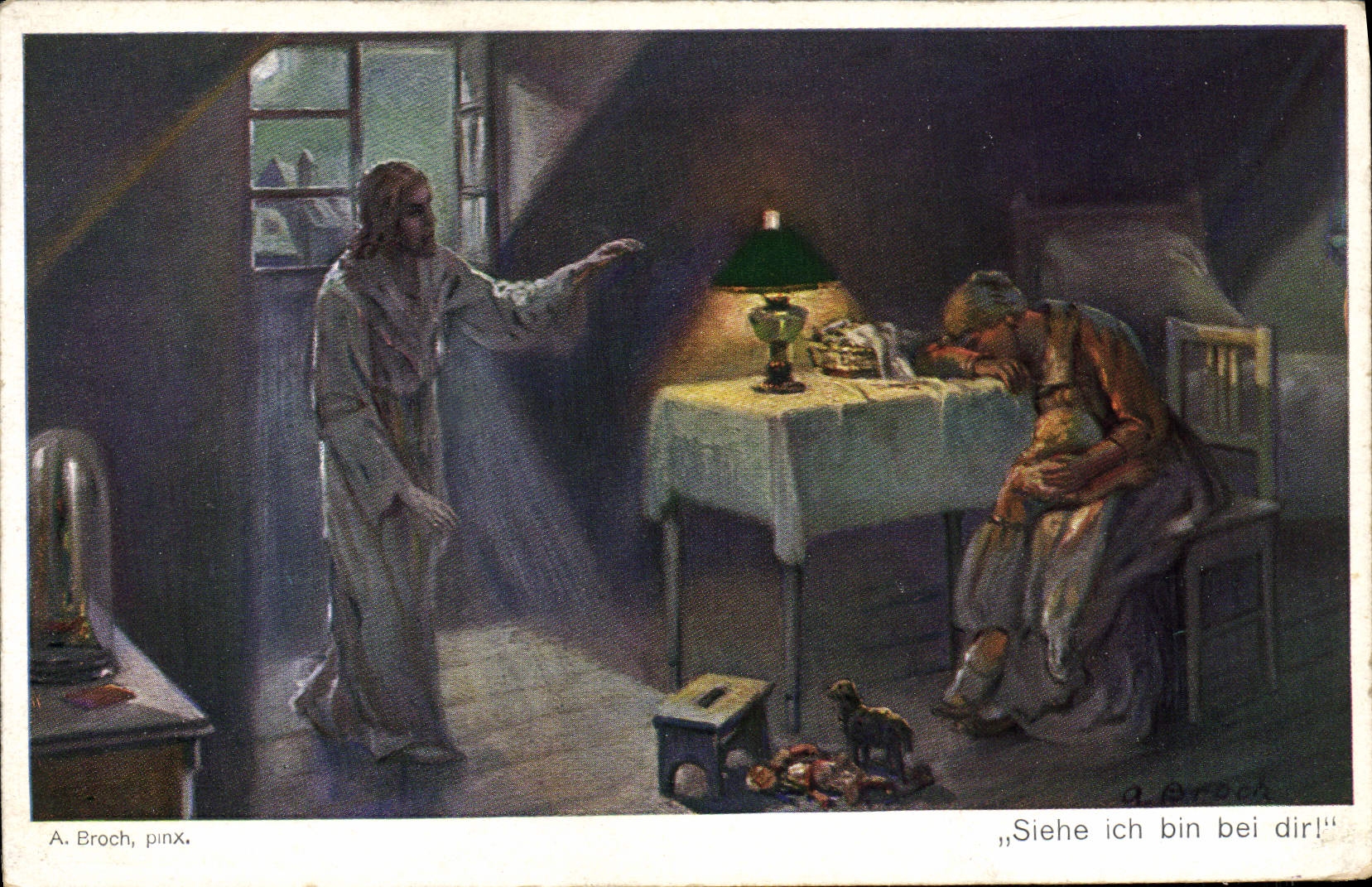 VINTAGE POSTCARD Siehe Ich Bin EIB