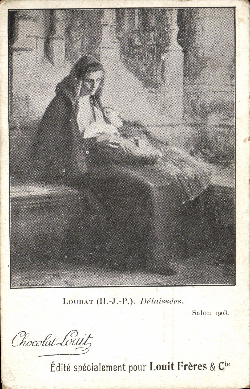 VINTAGE POSTCARD Loubat Delaissees