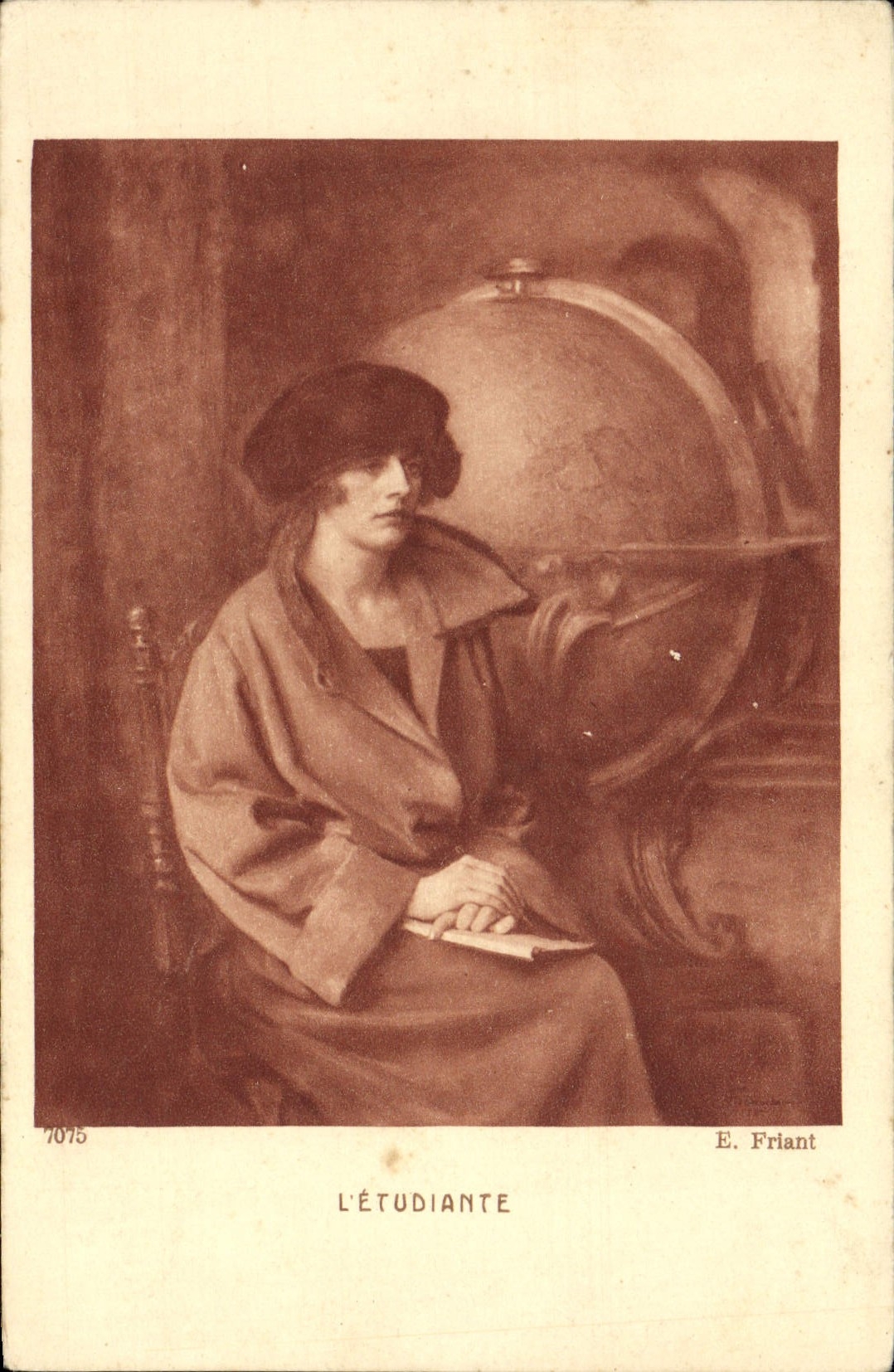 VINTAGE POSTCARD the Friant Coed