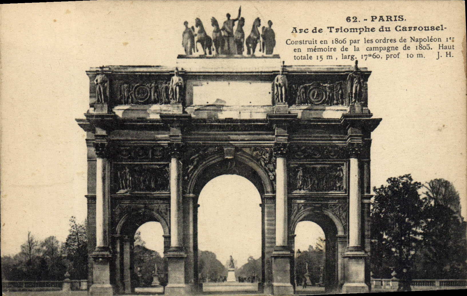 CPA Paris Arc De Triomphe Du Carrousel