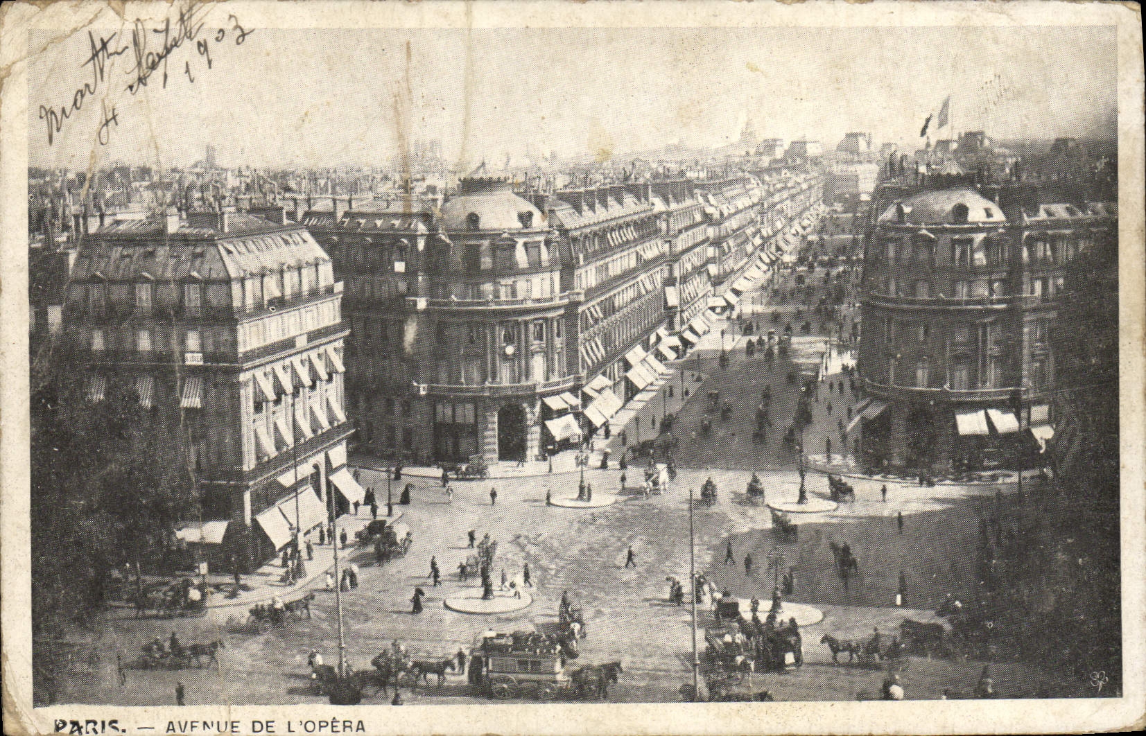 CPA Paris Avenue De L'Opera