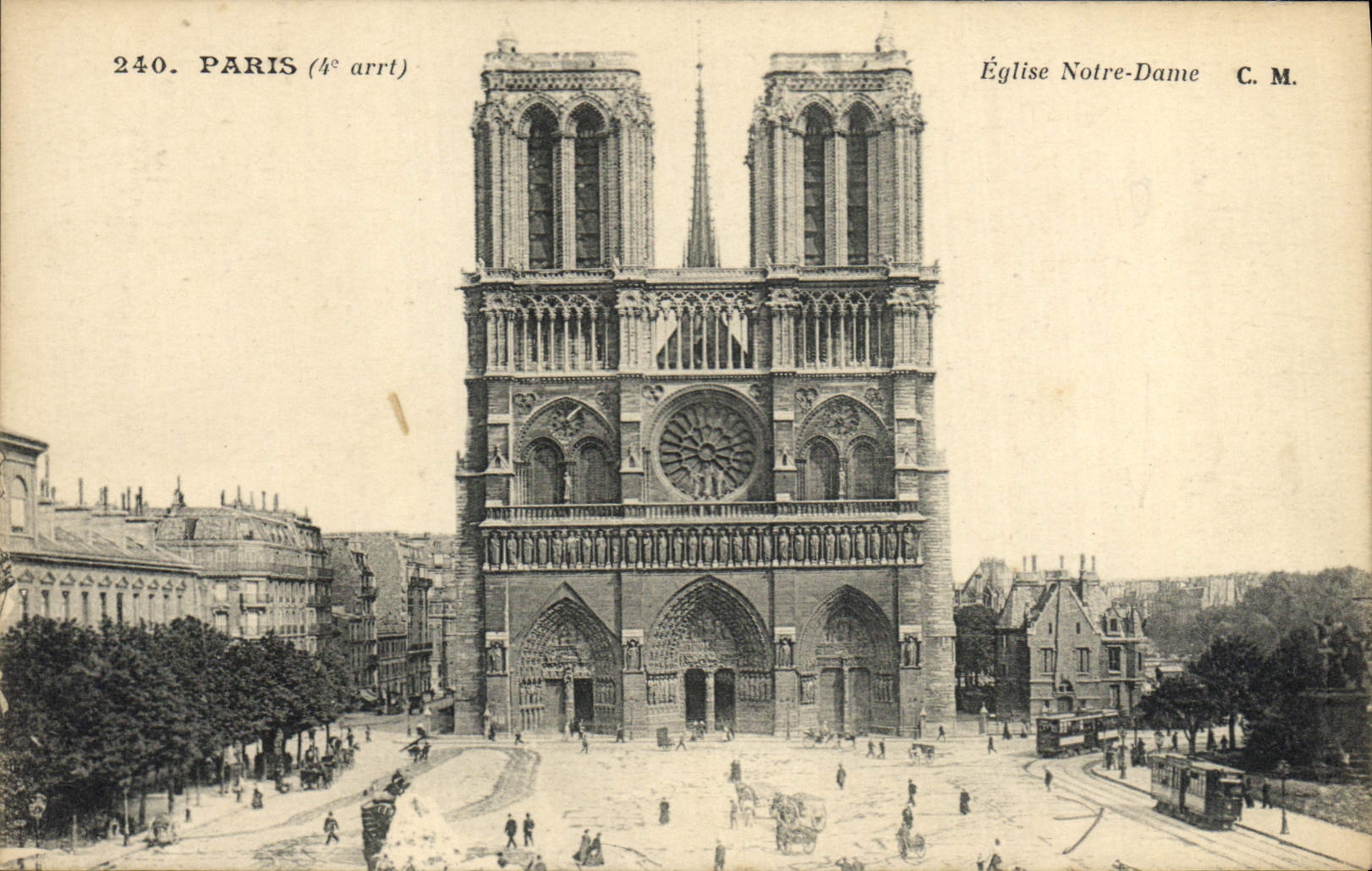 CPA Paris Eglise Notre Dame