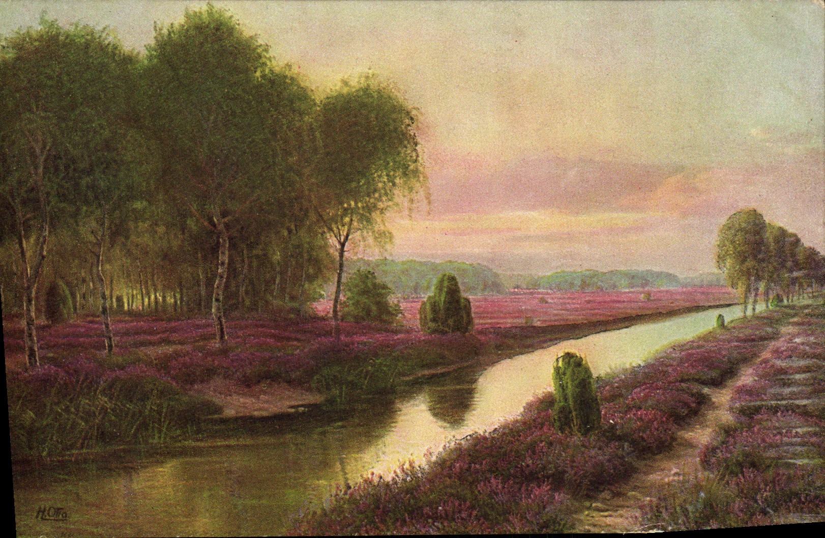 VINTAGE POSTCARD Aus Der Luneburger Heide