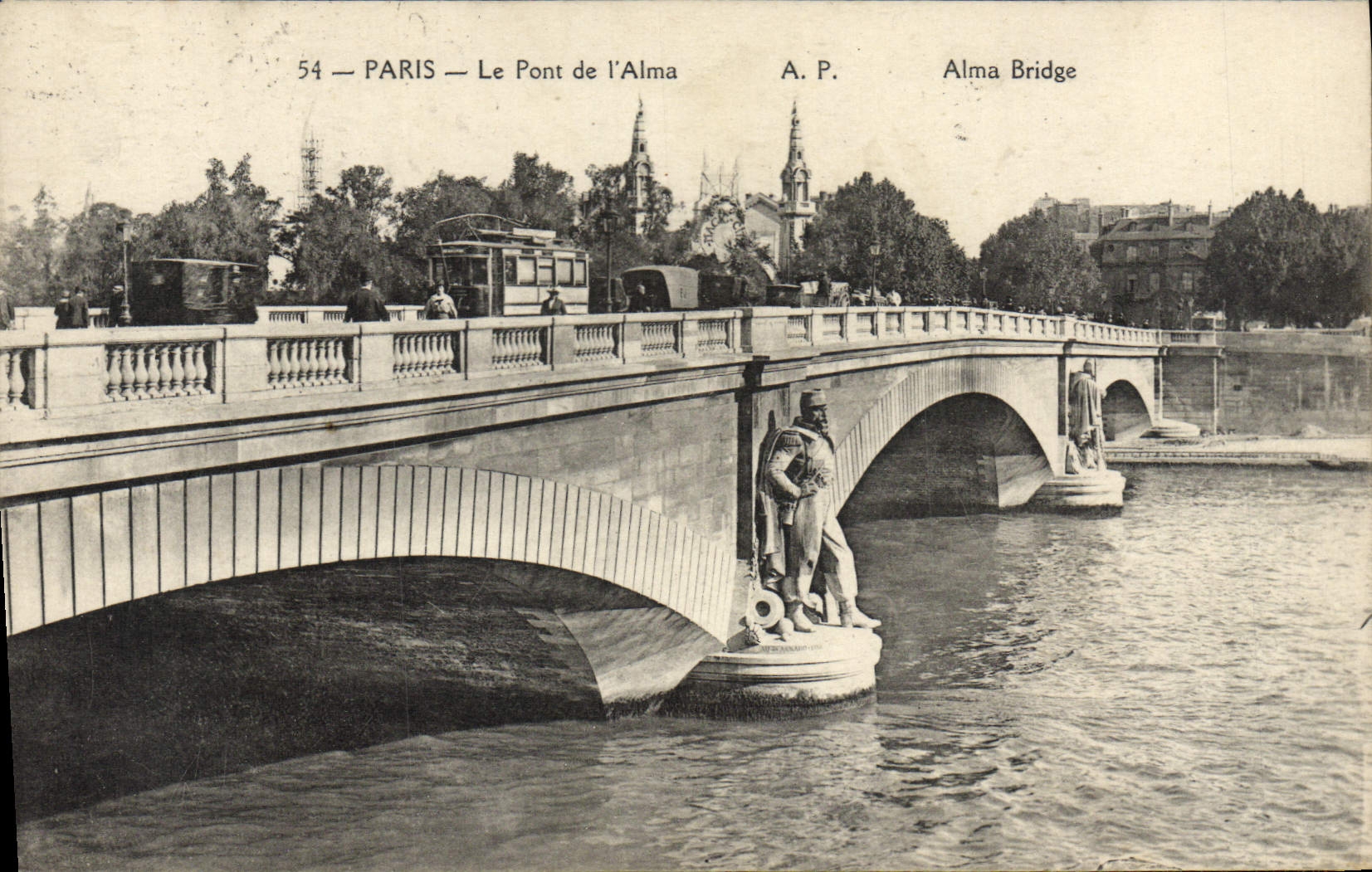 CPA Paris Le Pont De I'Alma