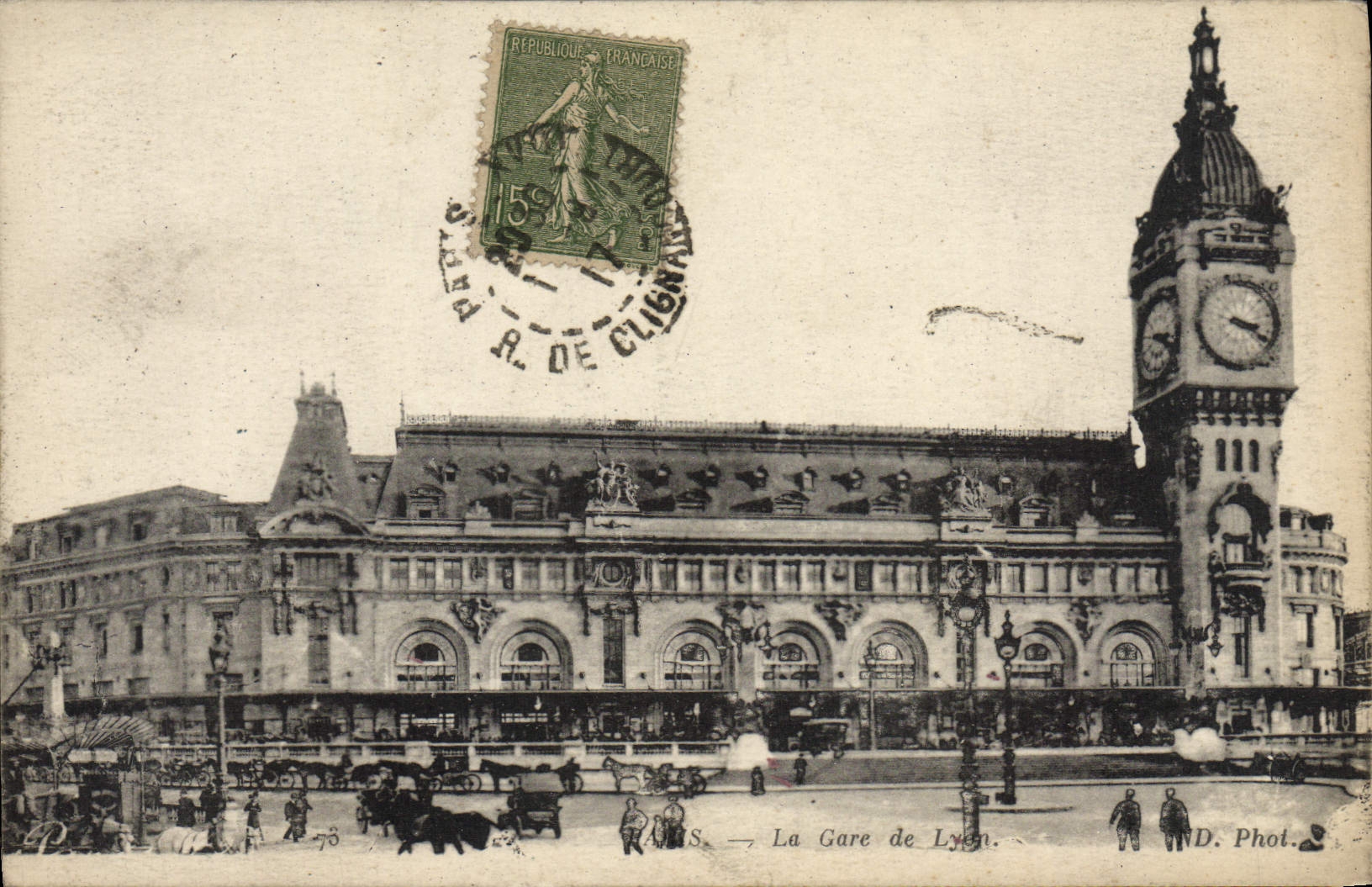 CPA Paris La Gare De Lyon