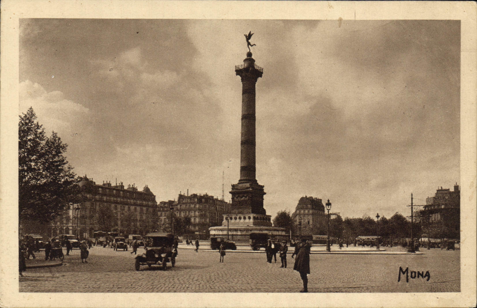 CPA Paris La Place De La Bastille
