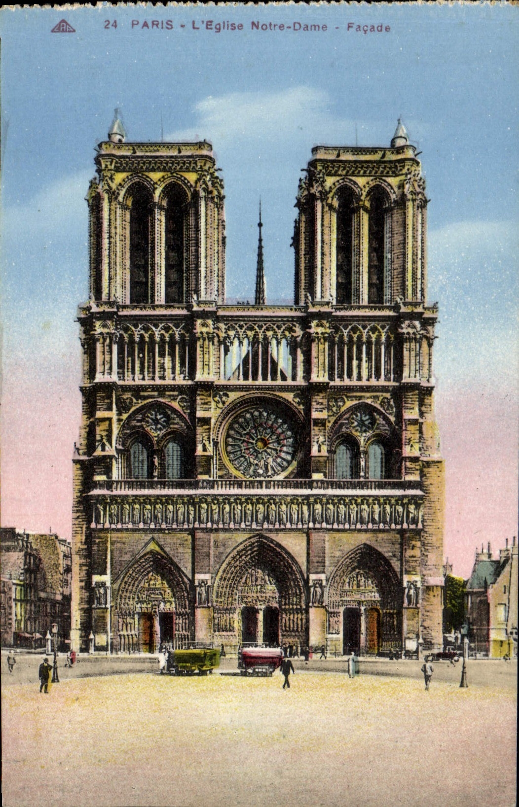 CPA Paris L'Eglise Notre Dame Facade