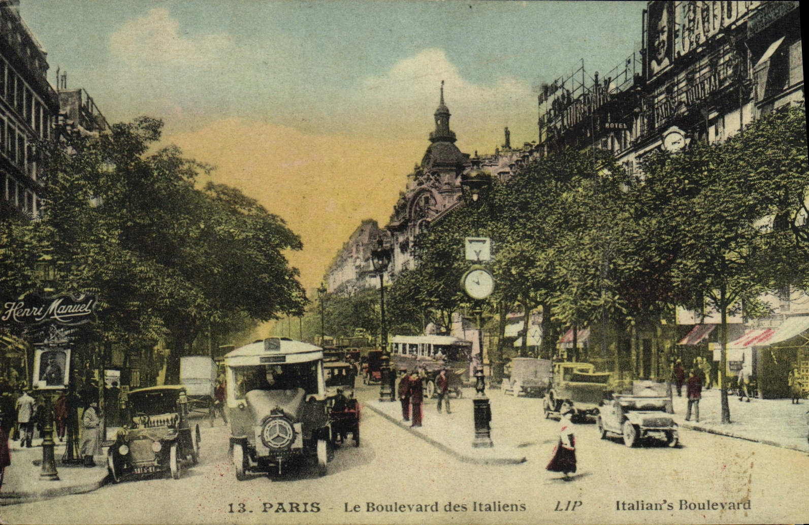 CPA Paris Le Boulevard Des Italiens