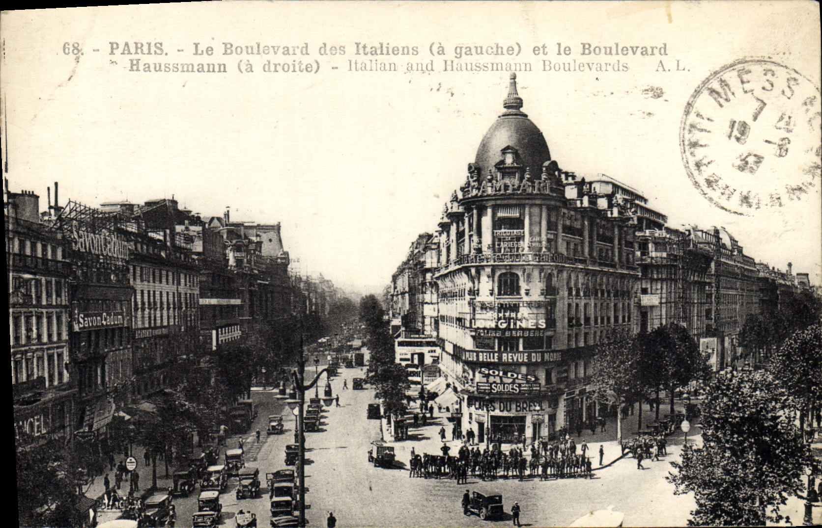 CPA Paris Le Boulevard Des Italiens