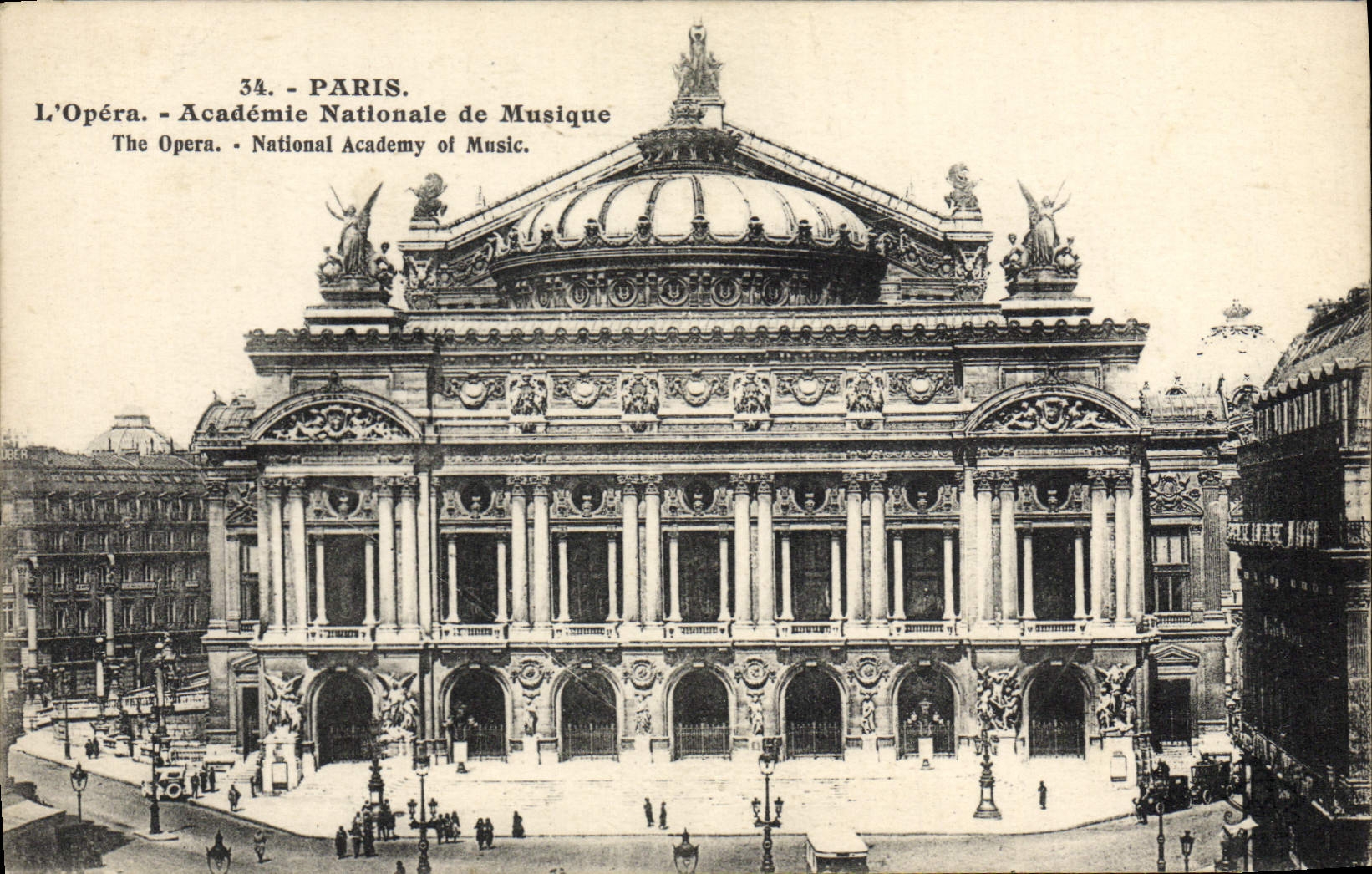 CPA Paris L'Opera Academie Nationale De Musique