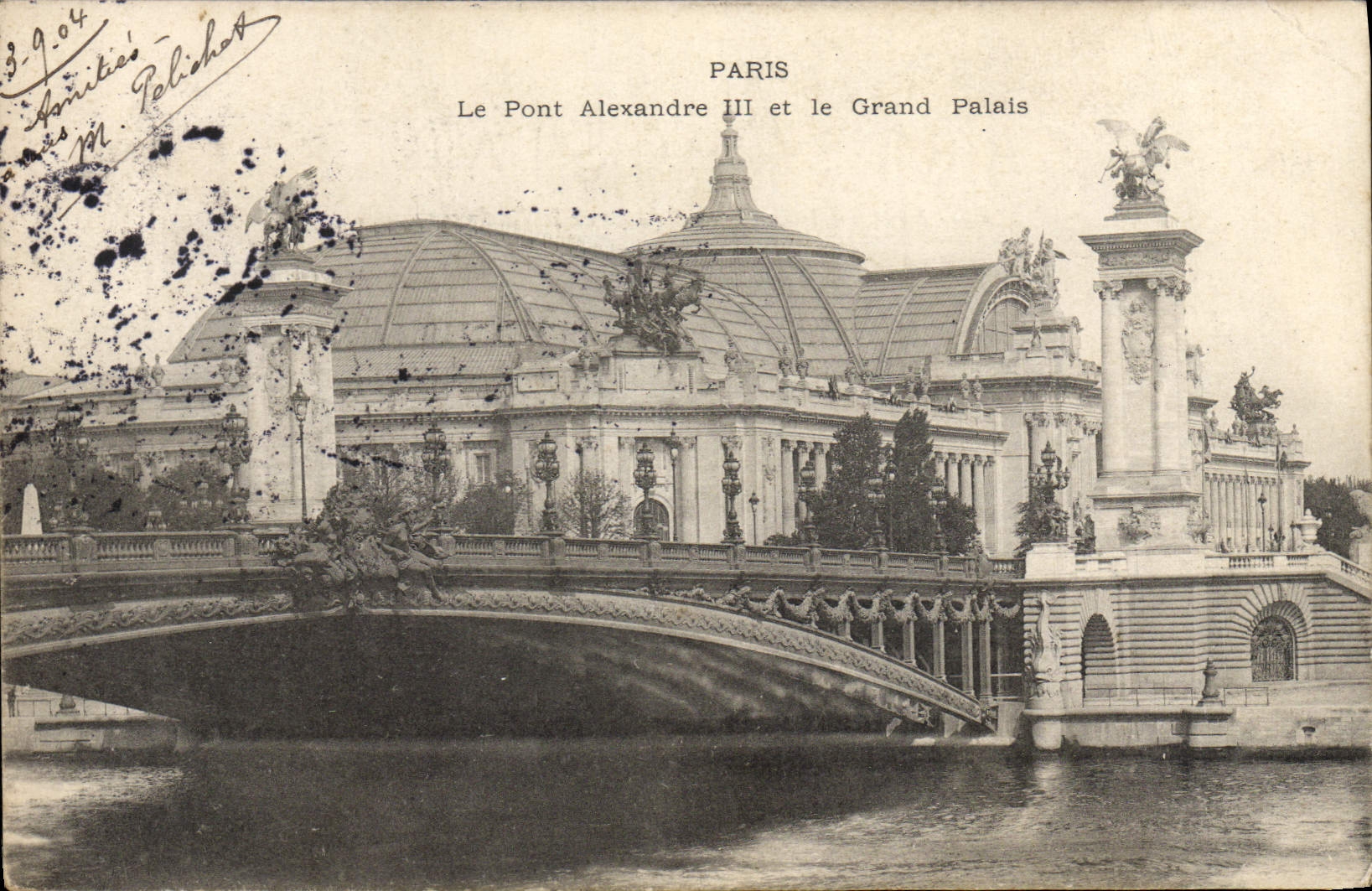 CPA Paris Le Pont Alexandre III Et Le Grand Palais