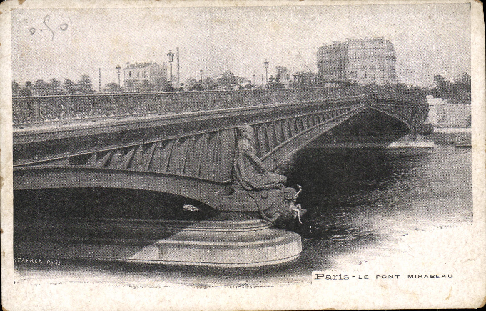 CPA Paris Le Pont Mirabeau