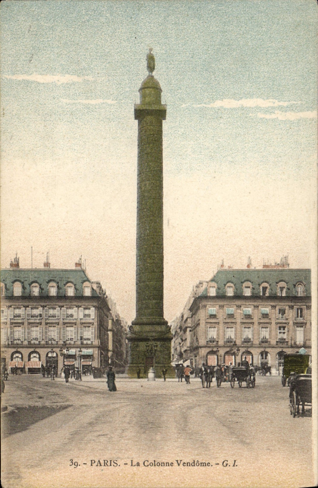 CPA Paris La Colonne Vendome