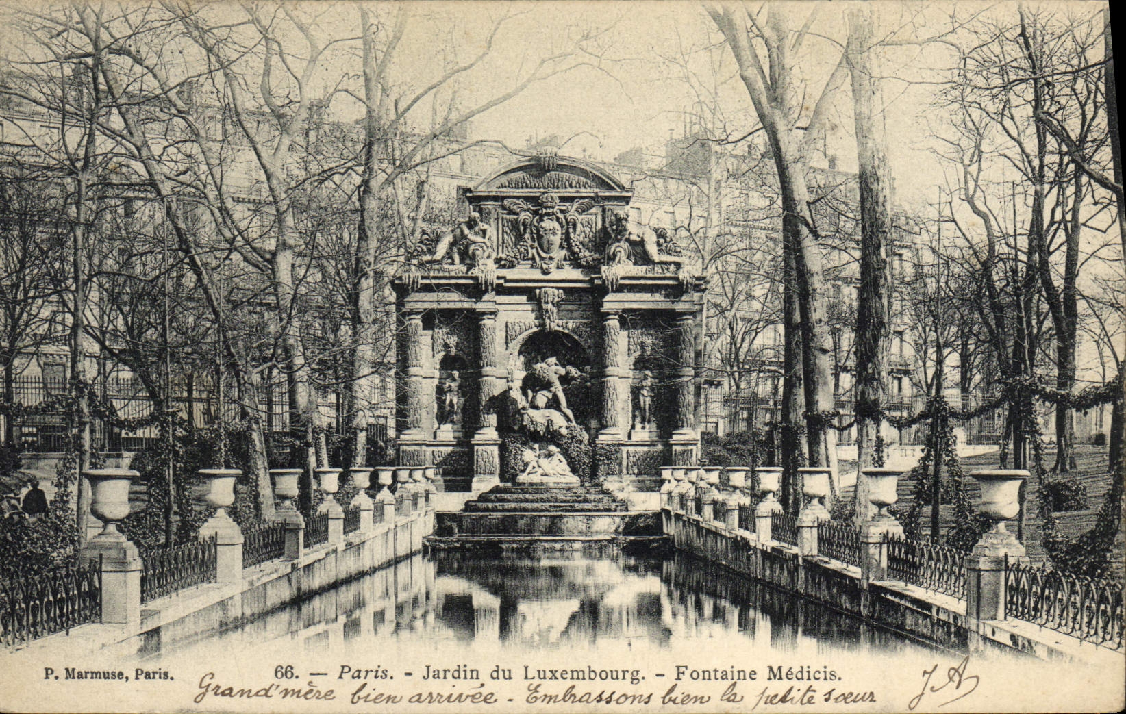 CPA Paris Jardin Du Luxembourg Fontaine Medicis