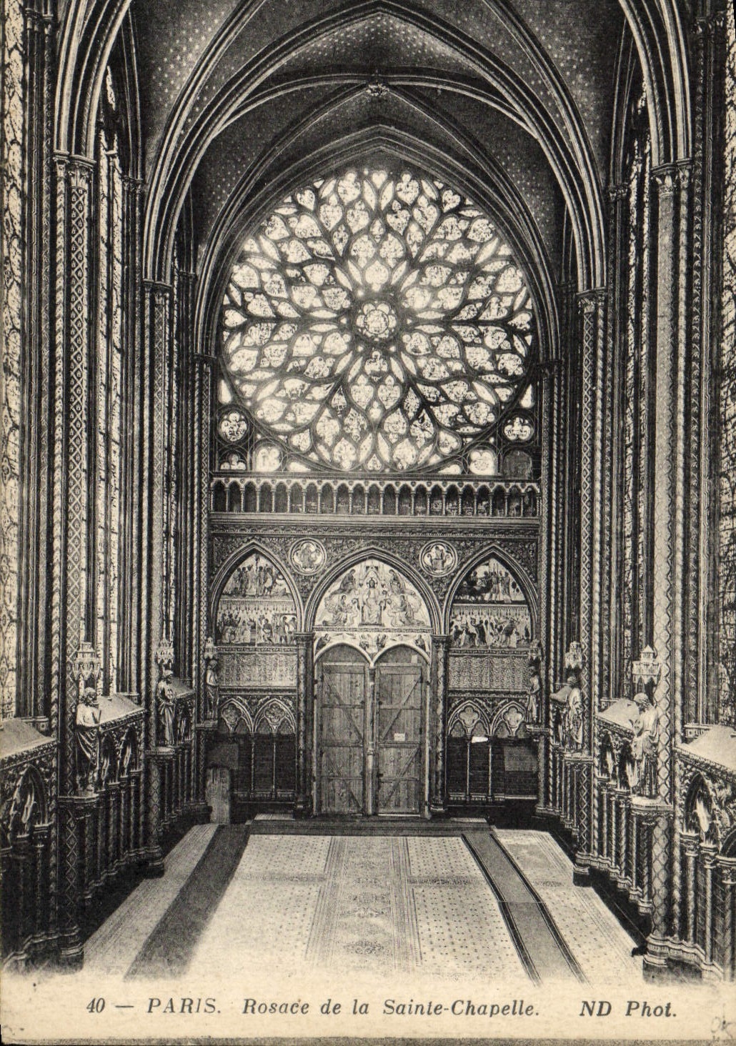 CPA Paris Rosace De La Sainte Chapelle