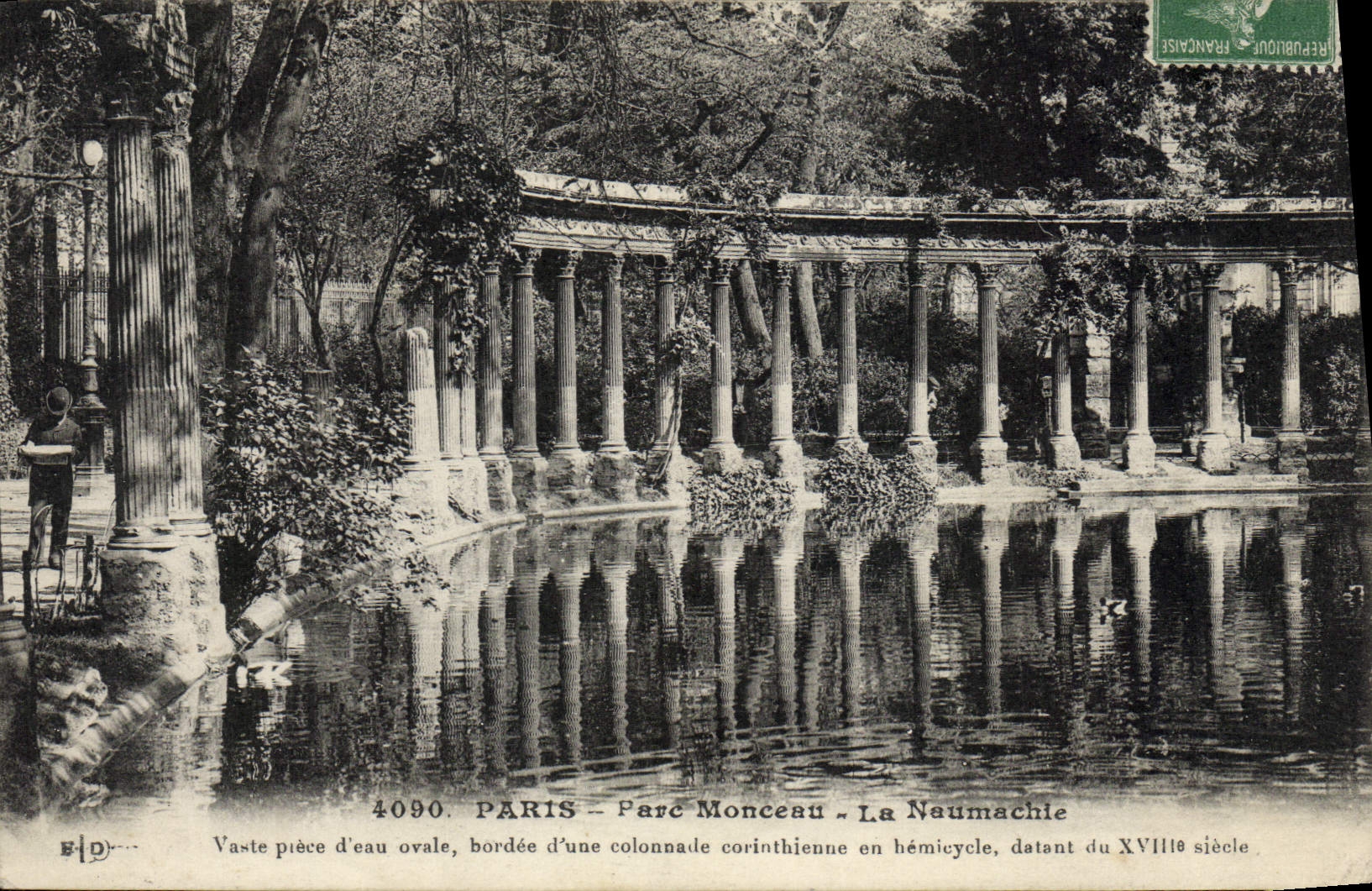 CPA Paris Parc Monceau La Naumachie