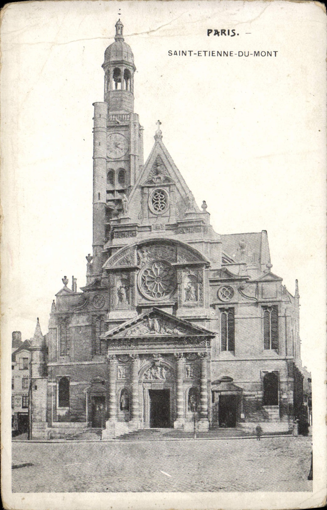 VINTAGE POSTCARD Holy Paris Etienne Of the Mount