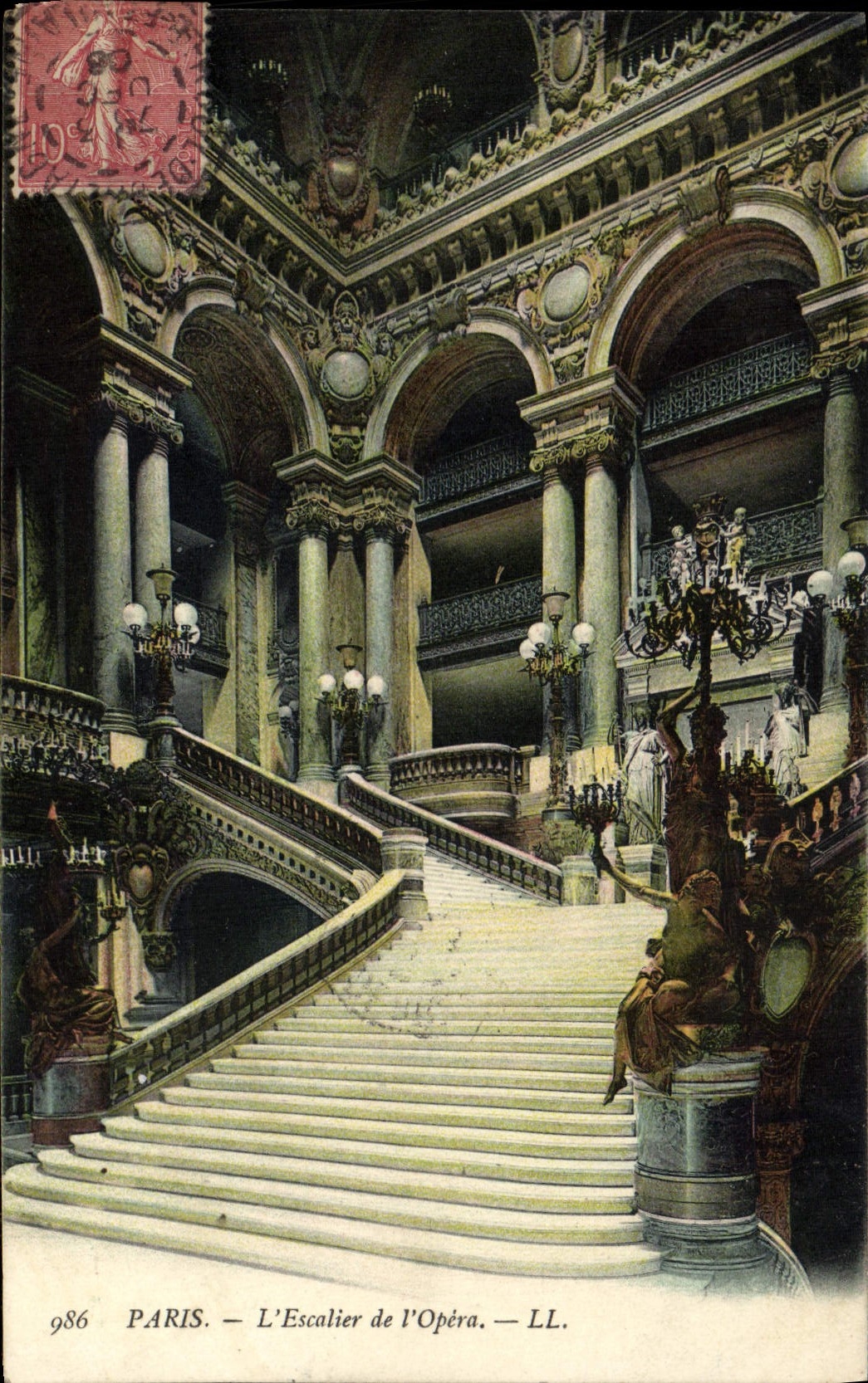 CPA Paris L'Escalier de L'Opera