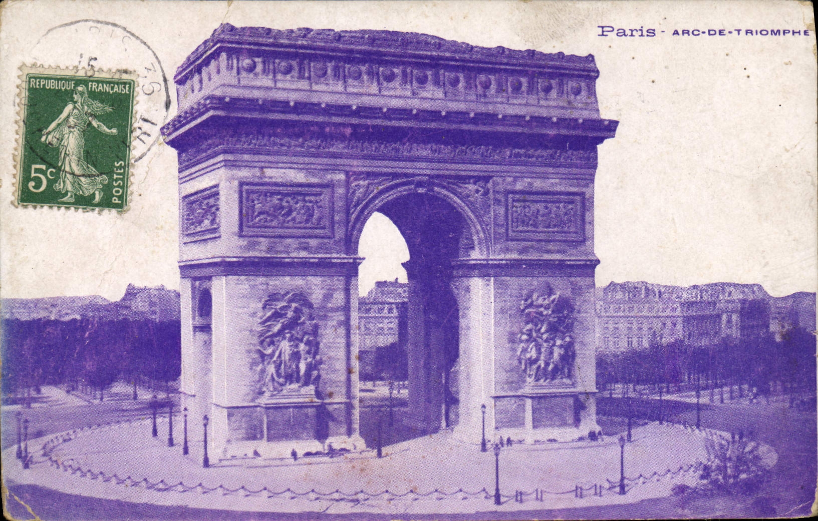 CPA Paris Arc De Triomphe