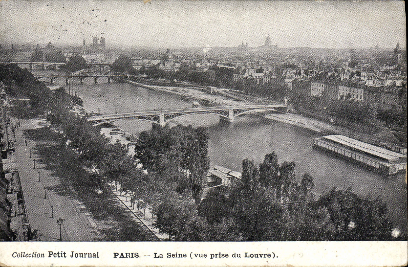 CPA Paris La Seine Vue prise du Louvre