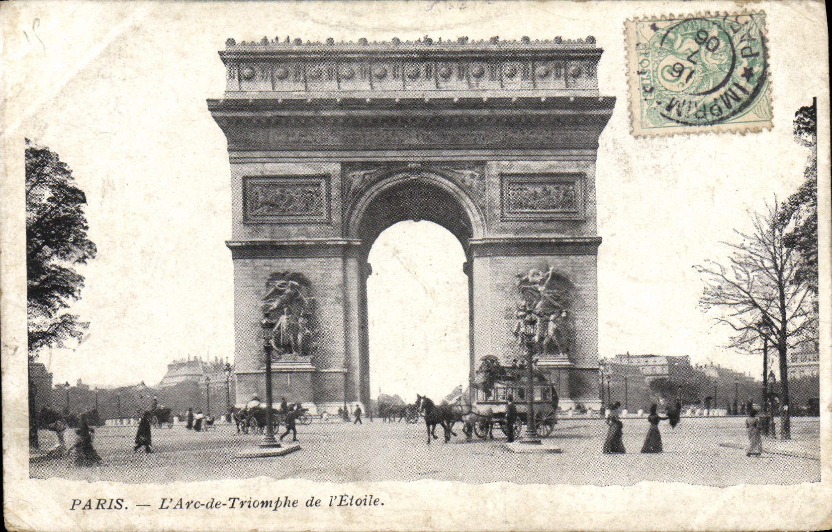 CPA Paris L'Arc de Triomphe de L'Etoile