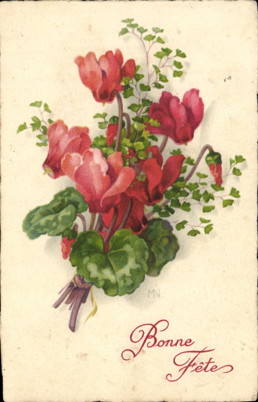CPA Bonne Fete Fleurs
