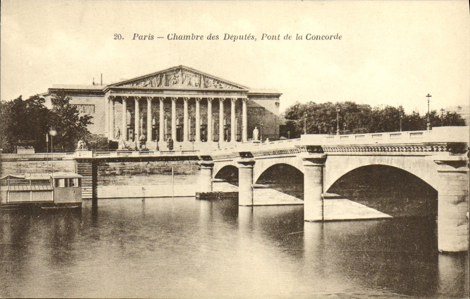 CPA Paris Chambre des Deputes Pont de la Concorde