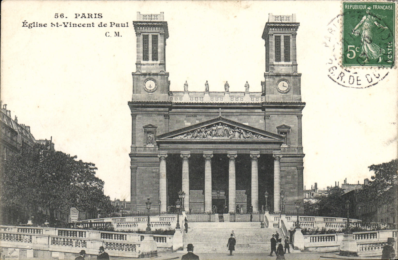 CPA Paris Eglise St Vincent De Paul