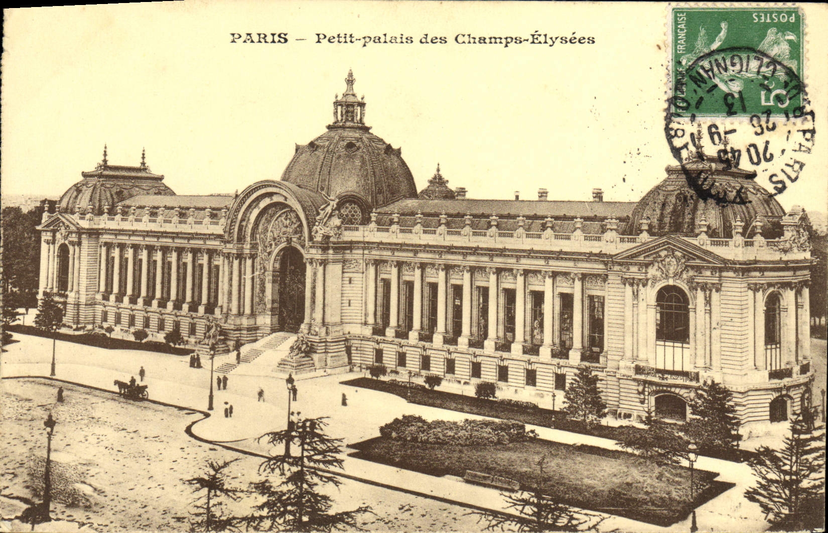 VINTAGE POSTCARD Paris Pette Palate of the Champs Elysées