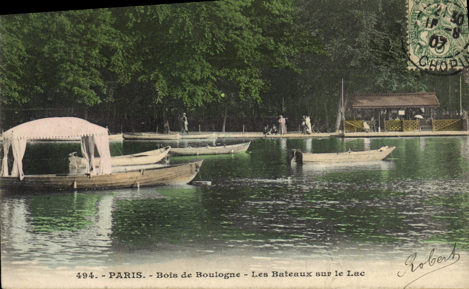 CPA Paris Bois de Boulogne Les Bateaux Sur Le Lac
