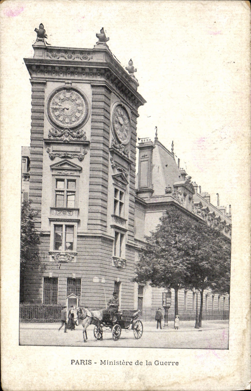 CPA Paris Ministere de la Guerre