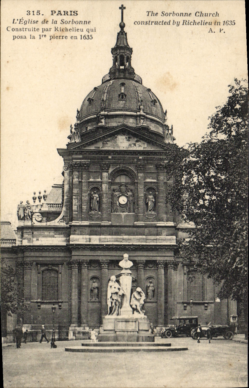 CPA Paris L'Eglise de la Sorbonne