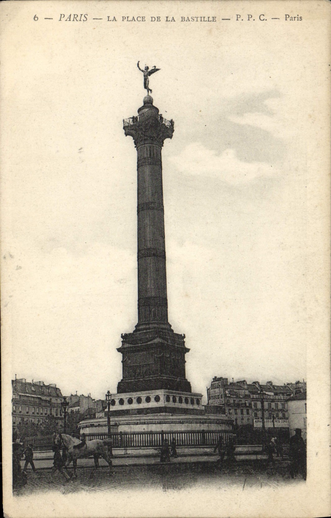 CPA Paris La Place De La Bastille