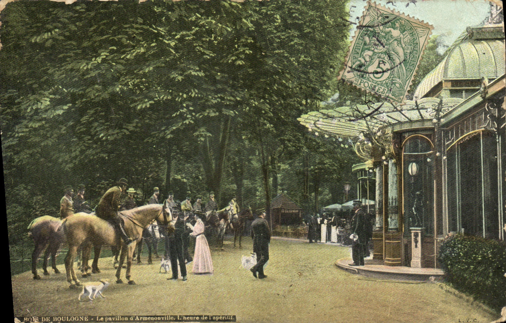 CPA Paris Le pavillon d'Armenonville L'heure de l'aperitif