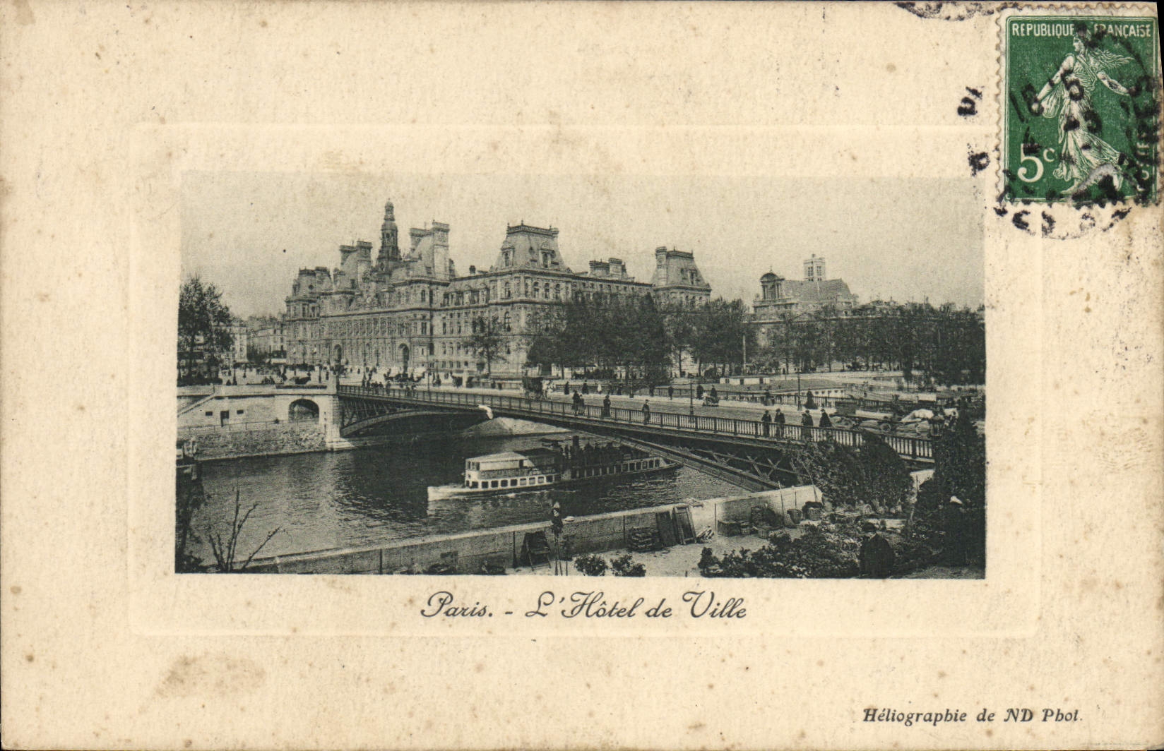 CPA Paris L'Hotel de Ville