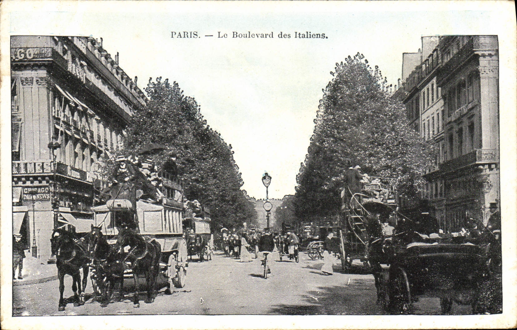 CPA Paris Le Boulevard des Italiens